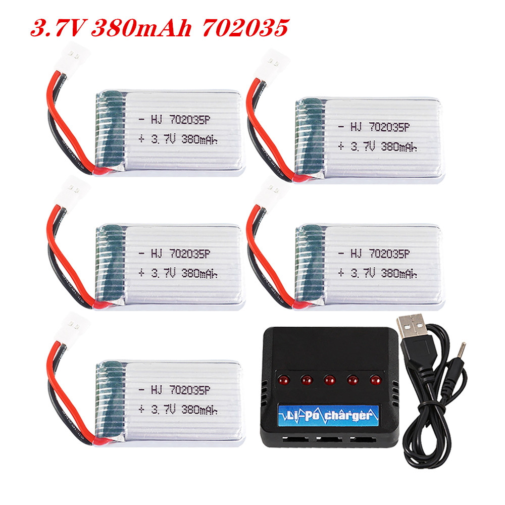 Rc Hobby Charger - 3.7V 380Mah 702035 Pin Lipo Pin