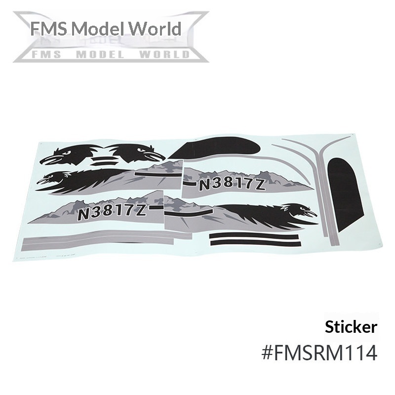 FMS RC Plane Decals For 1700mm - đánh giá và giá Rc Hobby Airplanes