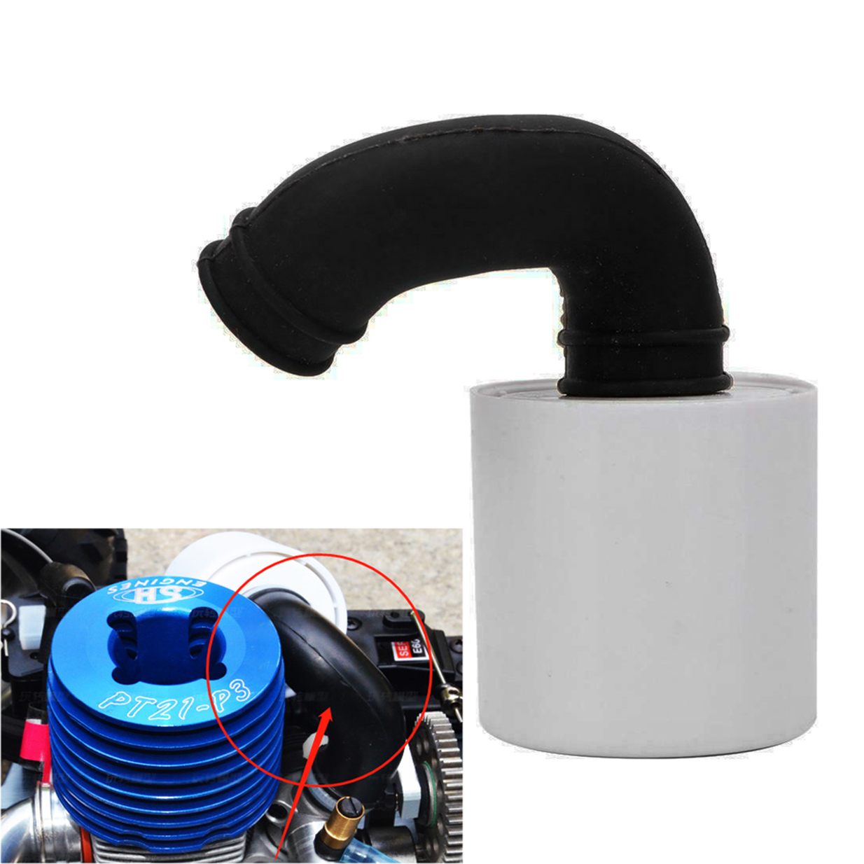 RC 1/8 Air Filter Cleaner Upgr - đánh giá và giá Rc Hobby Nitro