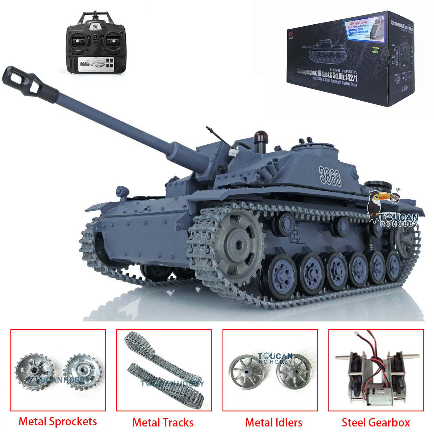 US Stock Heng Long 1/16 Scale  - đánh giá và giá Rc Hobby Track