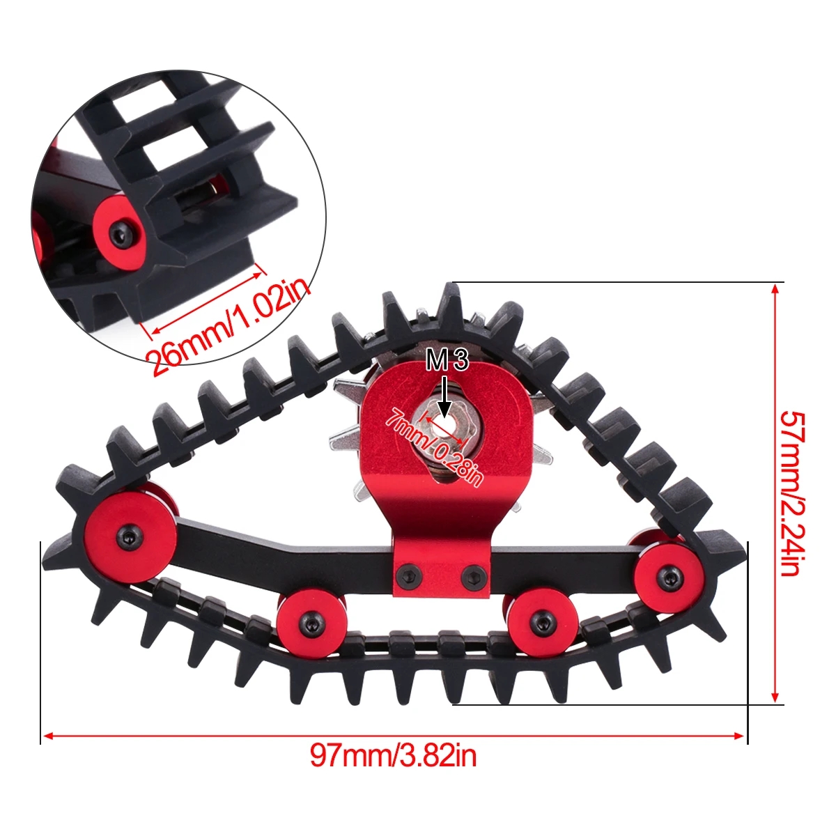 4Pcs Snow Tires Set for 1/18 R - đánh giá và giá Rc Hobby Track